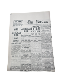Official Lizzie Borden House Newspaper Replica