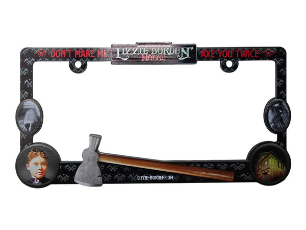 Official Lizzie Borden House License Plate Holder Frame