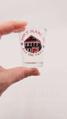 Official Lizzie Borden House Etched Shot Glass