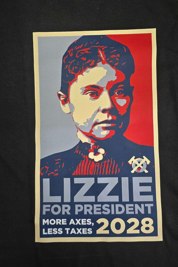 Official Lizzie Borden House T-Shirts - Lizzie for President 2024