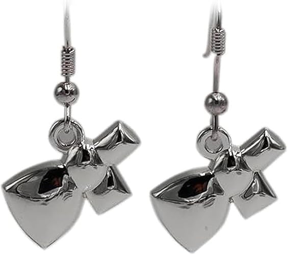 Official Lizzie Borden House Silver Plated Axe Head Earrings