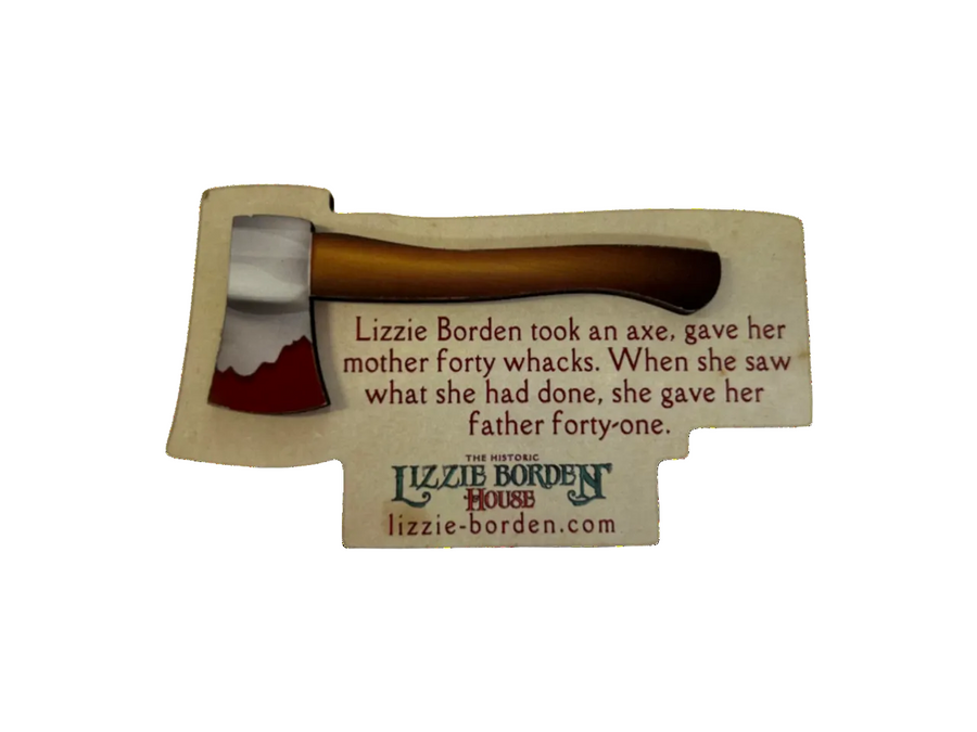 Official Lizzie Borden House Decorative Hatchet Magnet