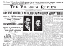 Official Villisca Axe Murder House Newspaper Replica