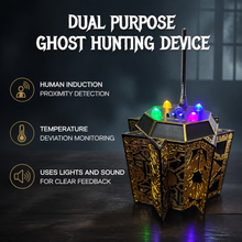 Dual purpose ghost hunting device with human proximity and atdd