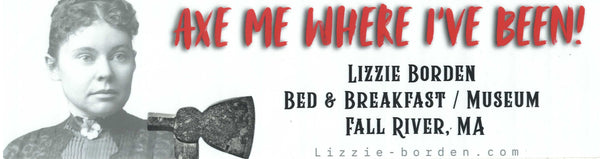 Official Lizzie Borden House Bumper Sticker