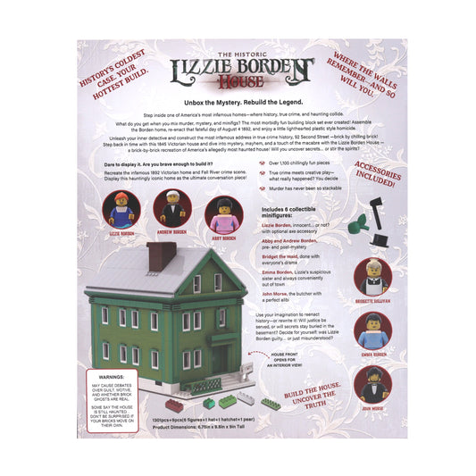 The Lizzie Borden House Brick House Building Set