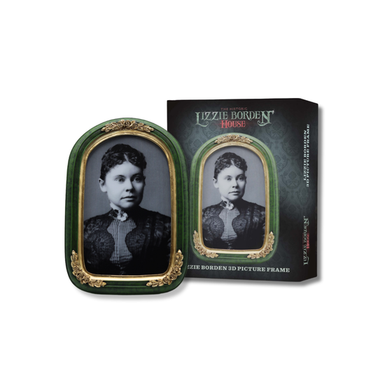 Lizzie Borden 3d Vintage Frame with stand out details like flowers, gold and green poly resin.