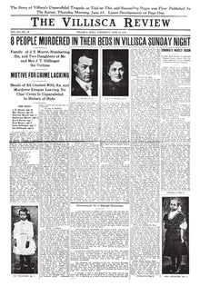 Official Villisca Axe Murder House Newspaper Replica