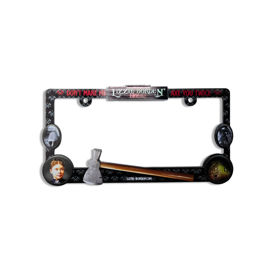 Official Lizzie Borden House License Plate Holder Frame