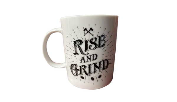 Official Lizzie Borden House Rise and Grind Ceramic Coffee Mug