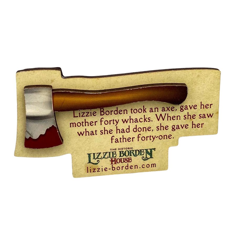 Official Lizzie Borden House Decorative Hatchet Magnet