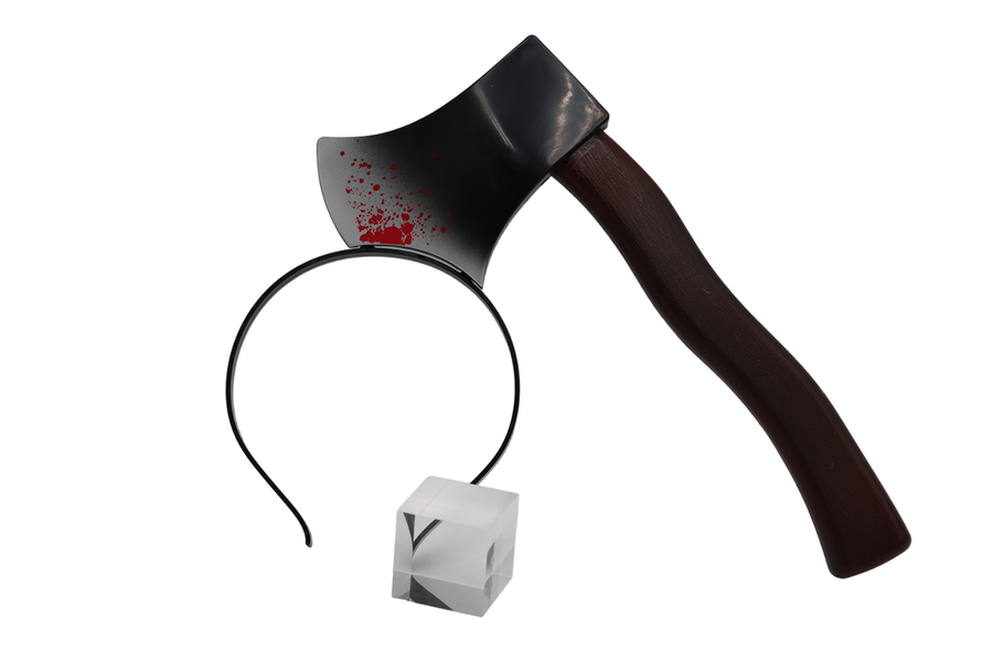 Bloody Hatchet Axe in Head Play Headband